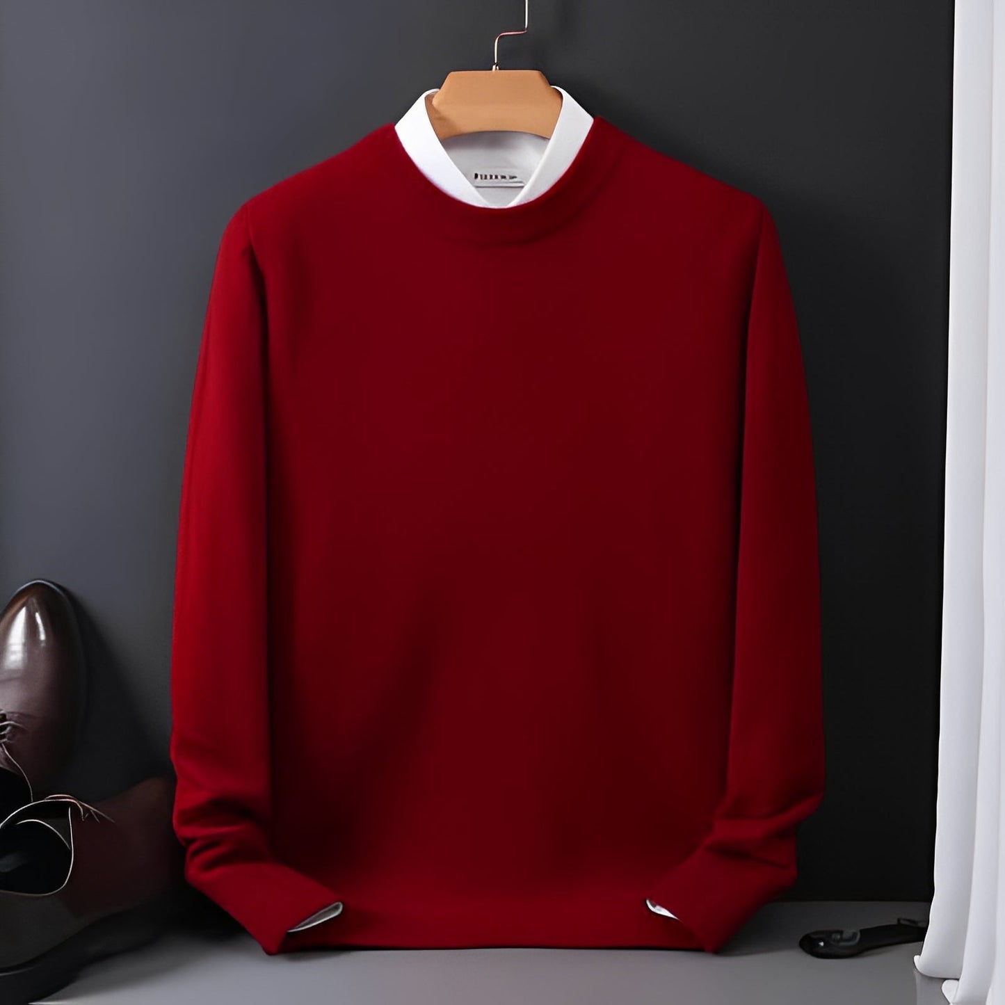 Inigo - Mode, pull large en cachemire pour hommes
