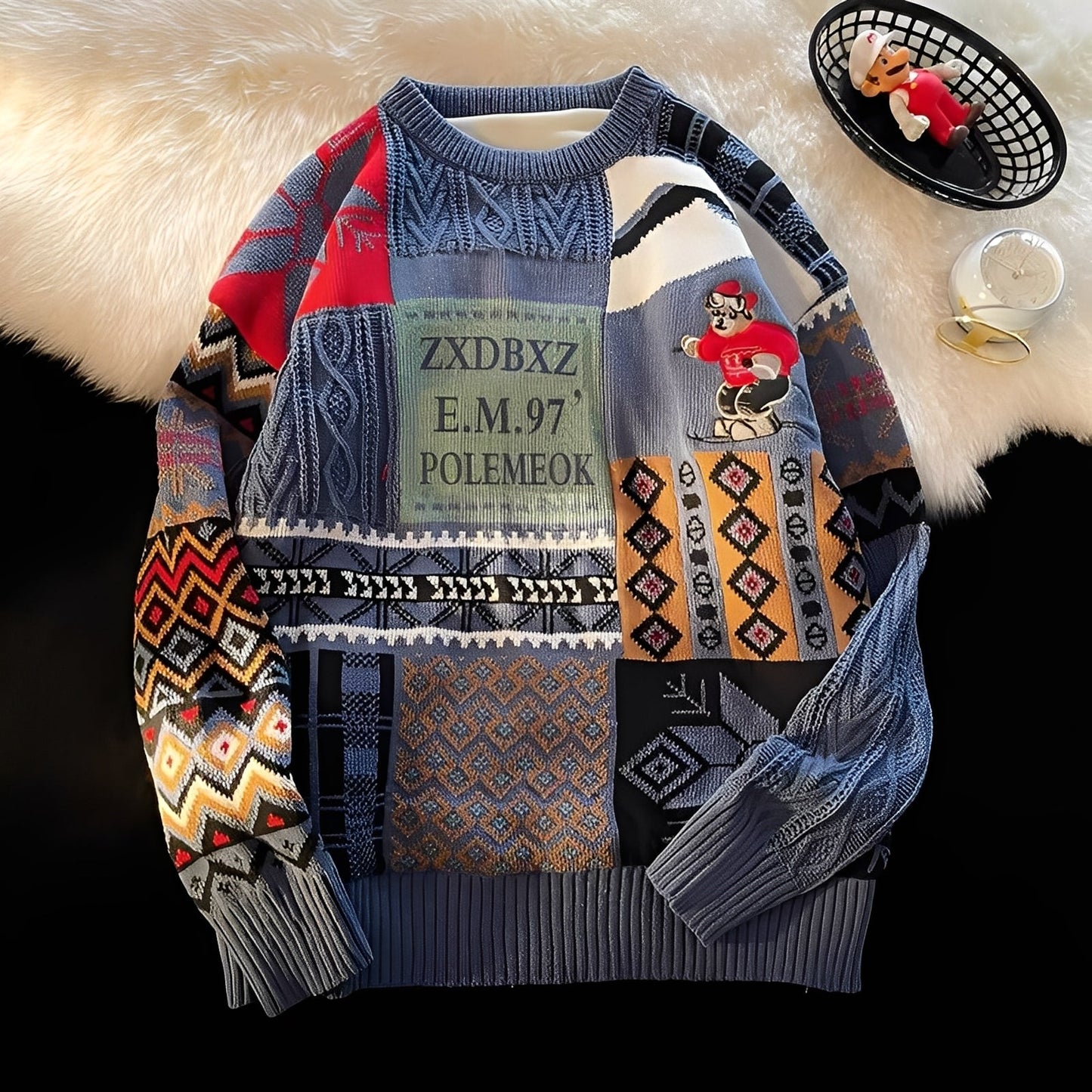 Charles - Christmas sweater for women, stylish and loosely knitted