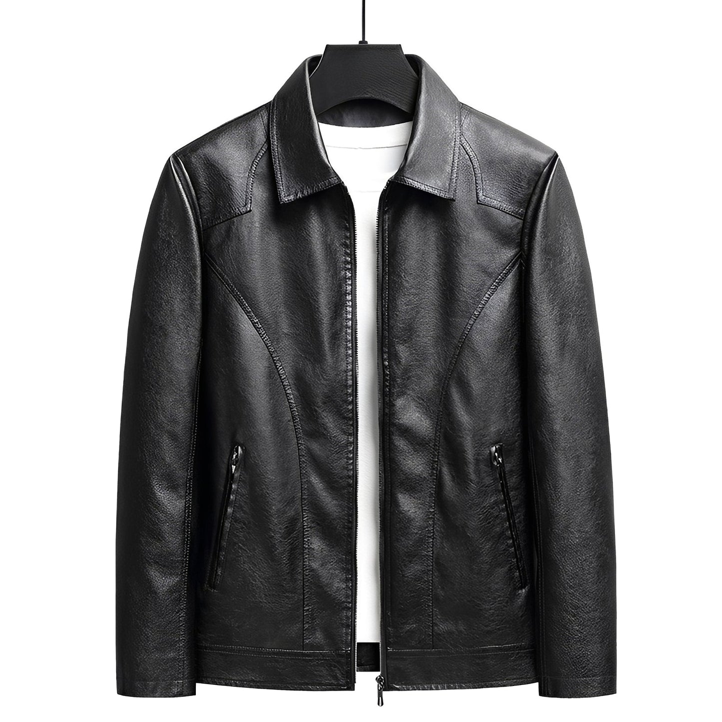 Matt - Blouson en cuir chic pour hommes