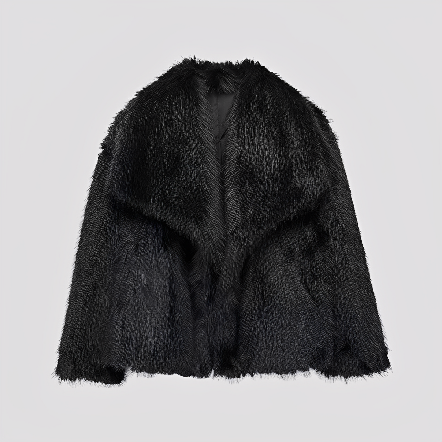 Jennifer - Elegant and fashionable jacket in imitation fur for women