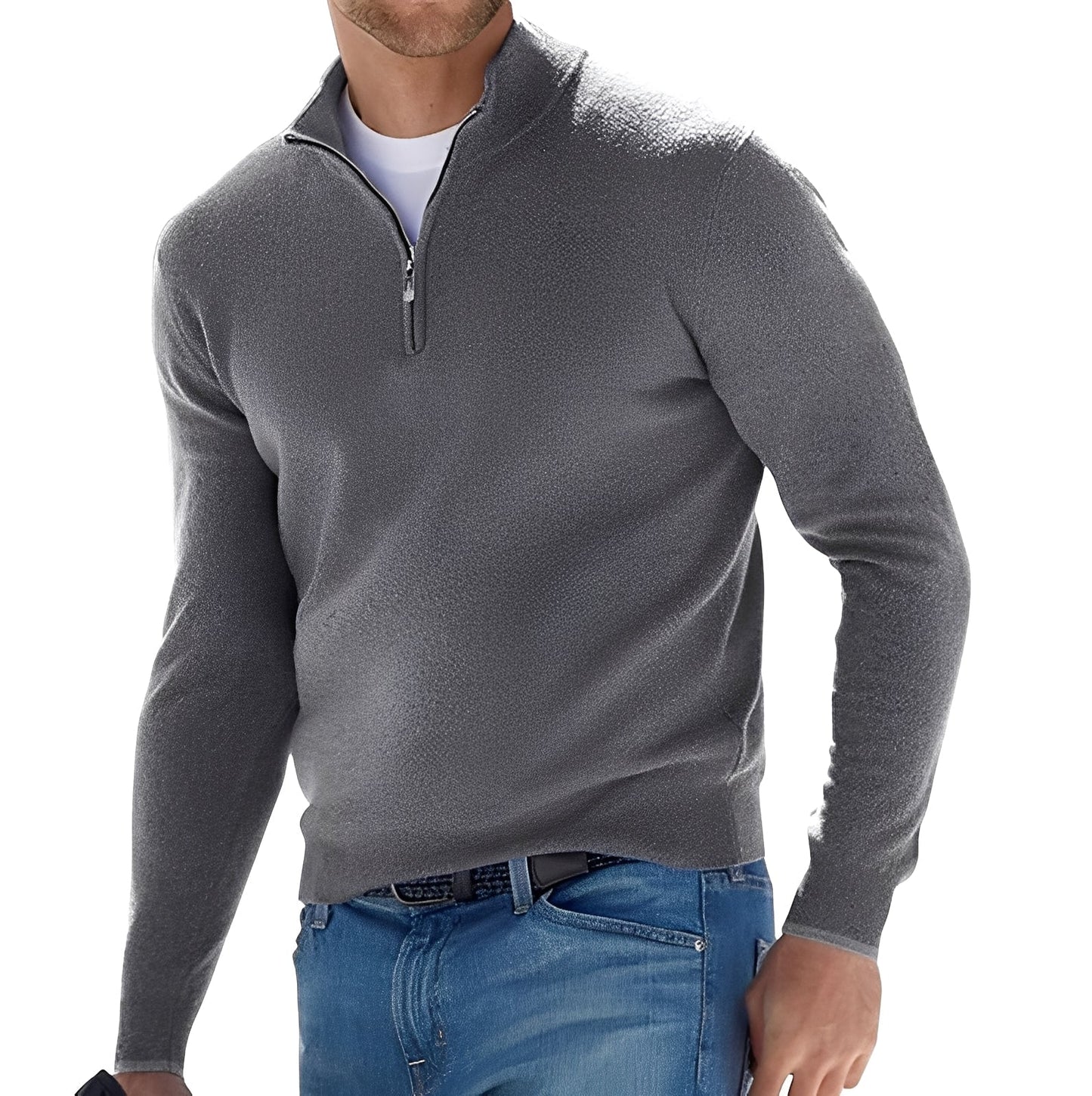 Eliott - Cashmere sweater for men with zipper