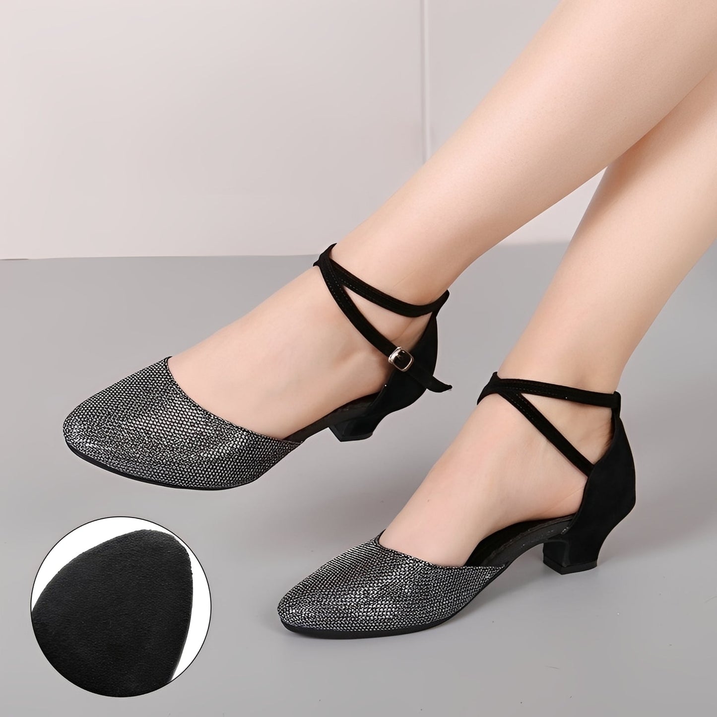 Carrie - Elegante Sandalen mit Glitzereffekt für Damen