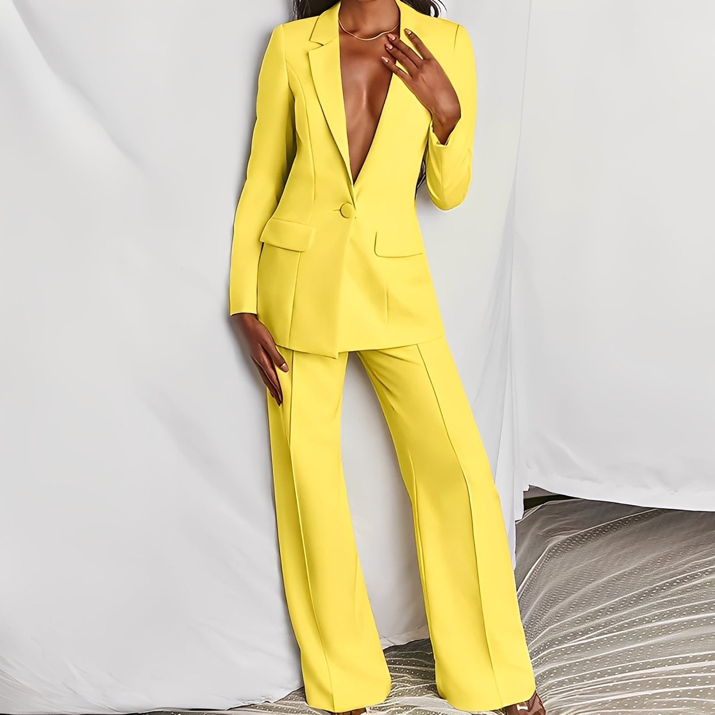 Darcey - Costume de blazer et pantalon chic et relax pour femmes