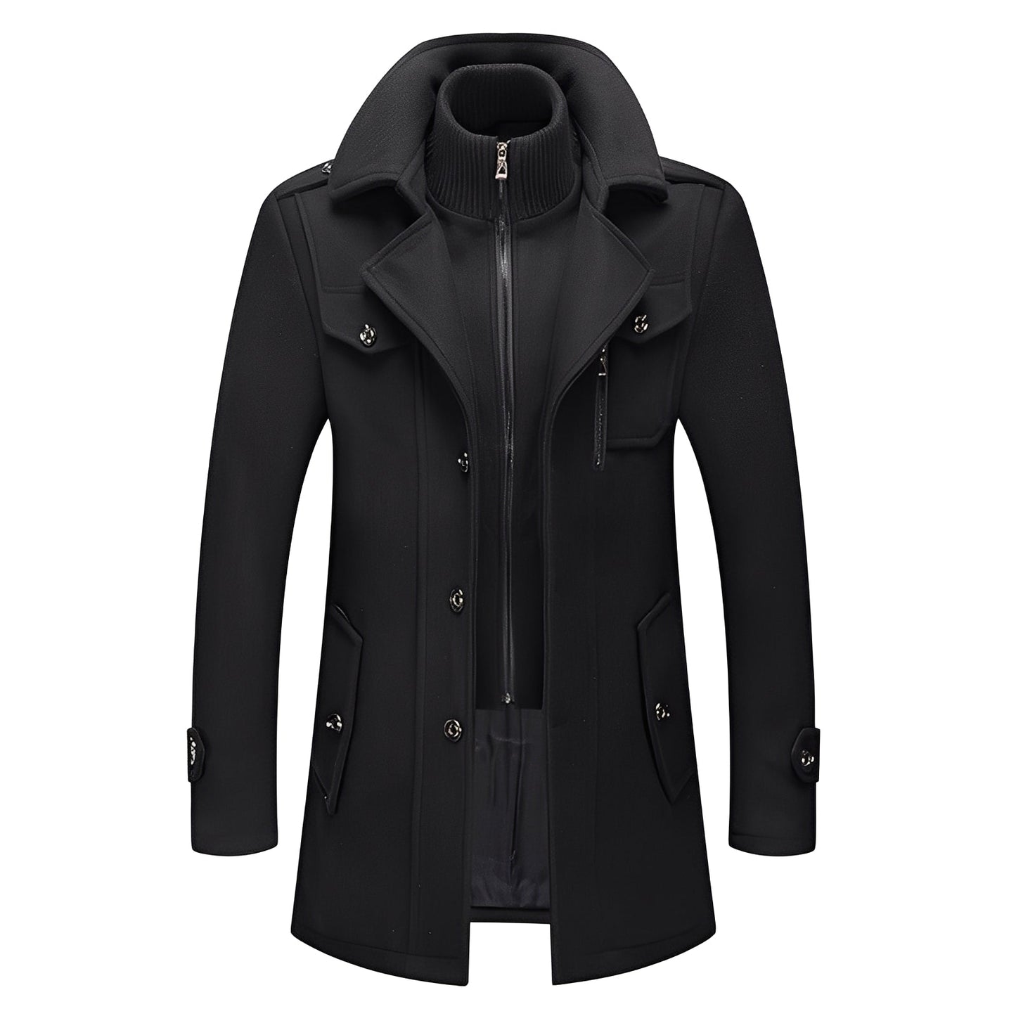 Darius - Manteau en laine chic et chaud pour homme