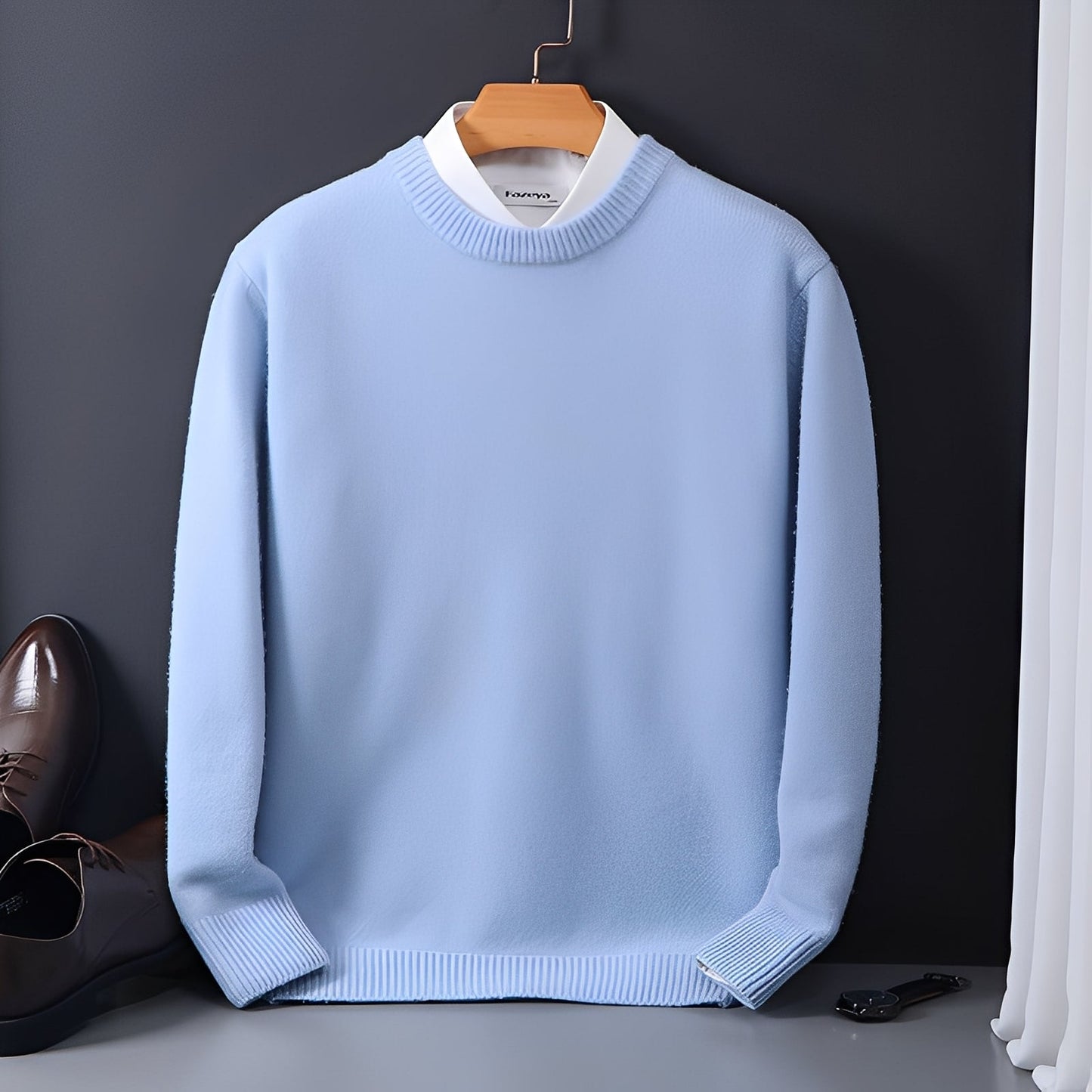 Inigo - Mode, pull large en cachemire pour hommes