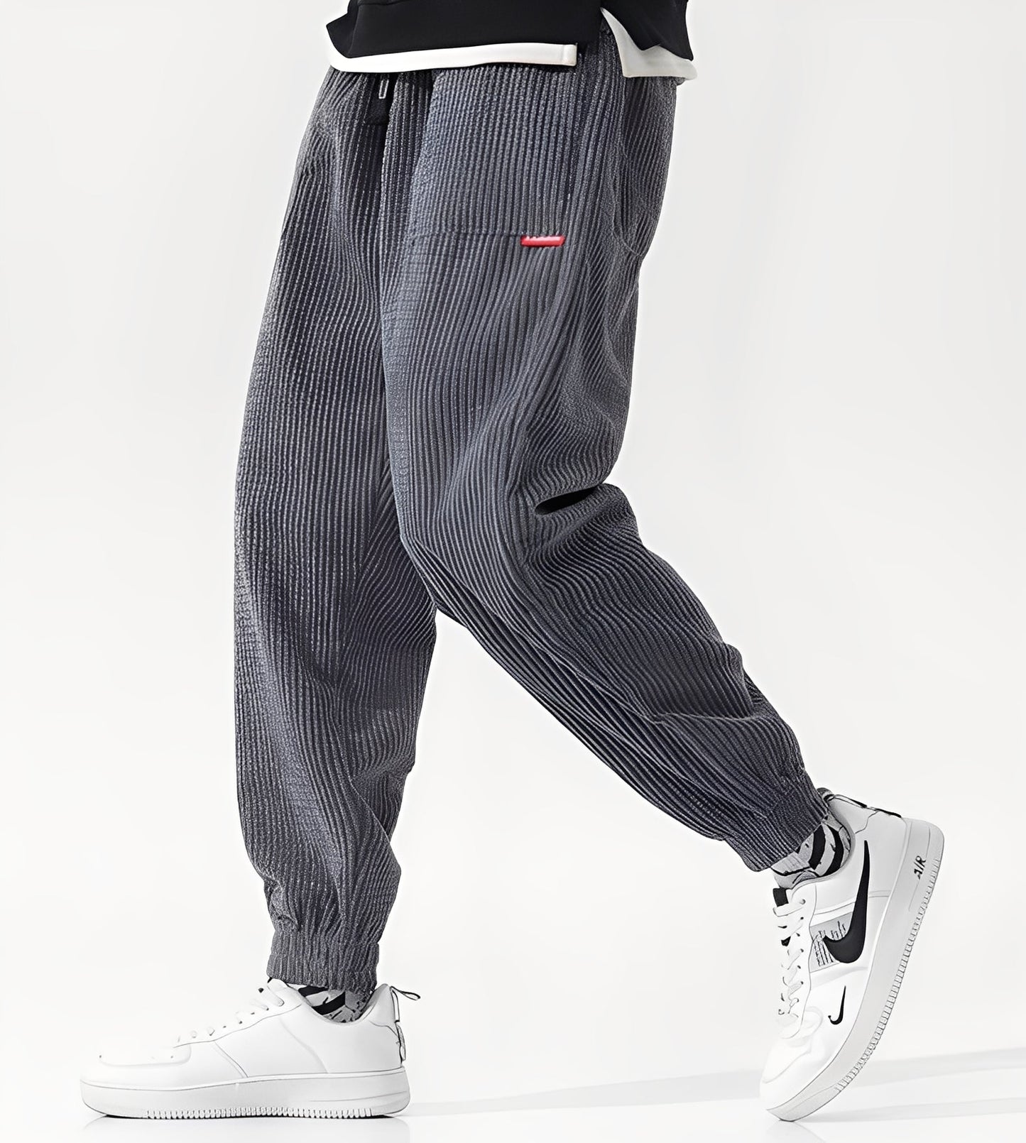 Nicholas - Pantalon de jogging élégant en velours pour hommes