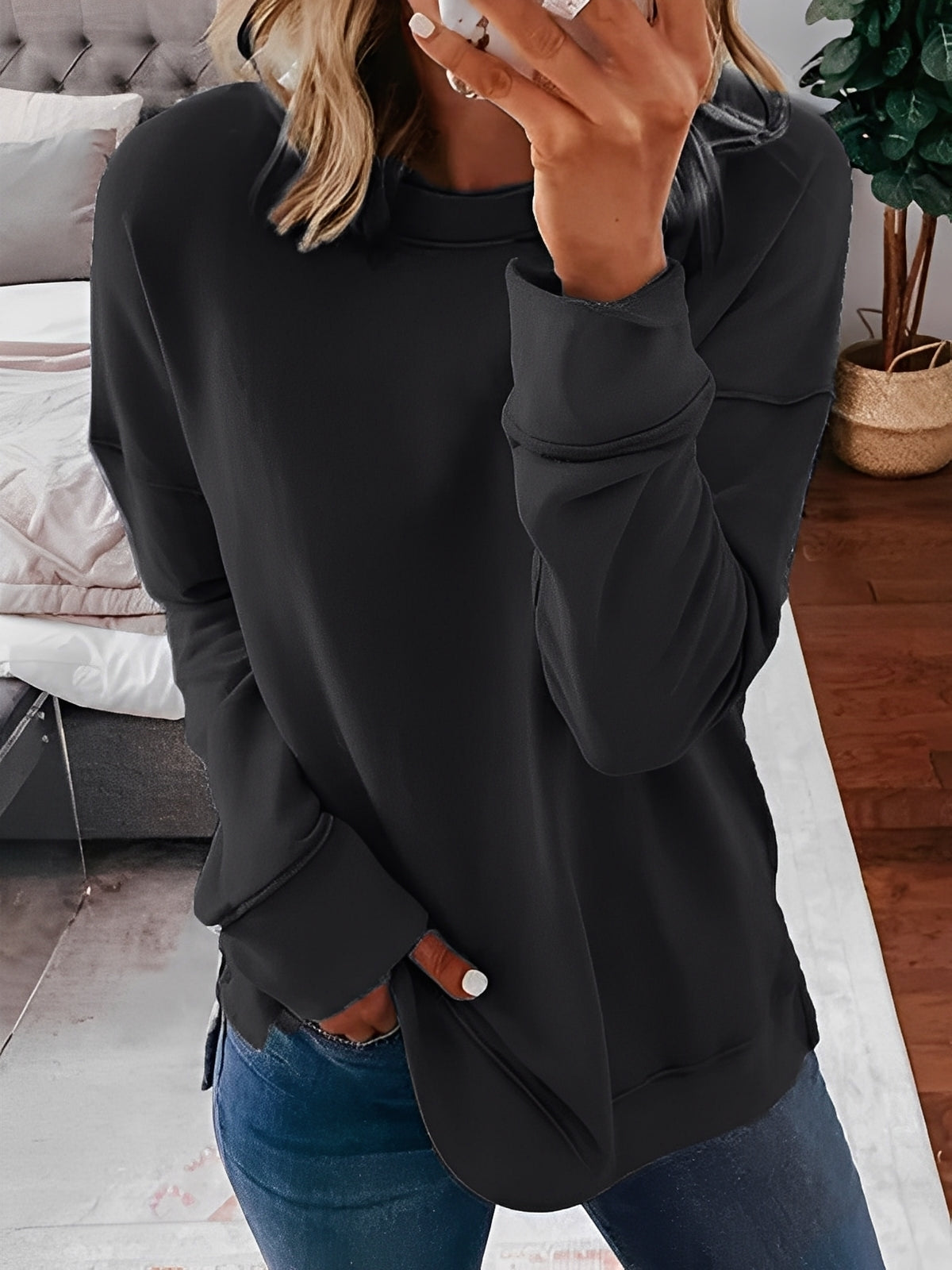 Annalee - Pull vintage décontracté pour femme