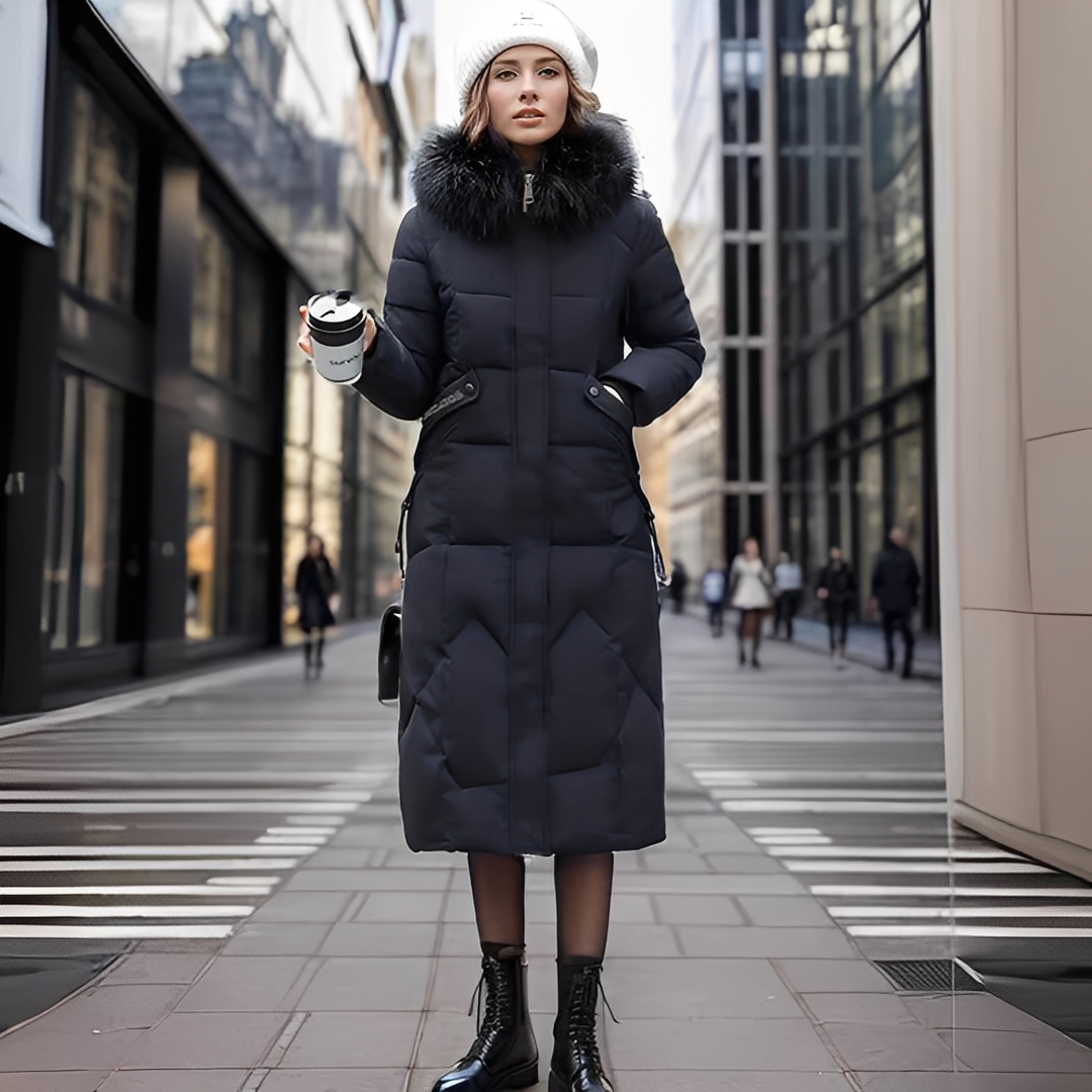 Marcellette - Manteau matelassé d'hiver avec capuche pour femmes