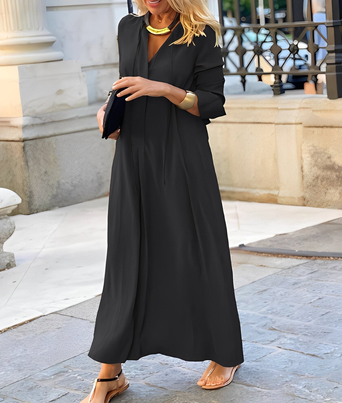 Nicole - Robe longue large et décontractée pour femmes