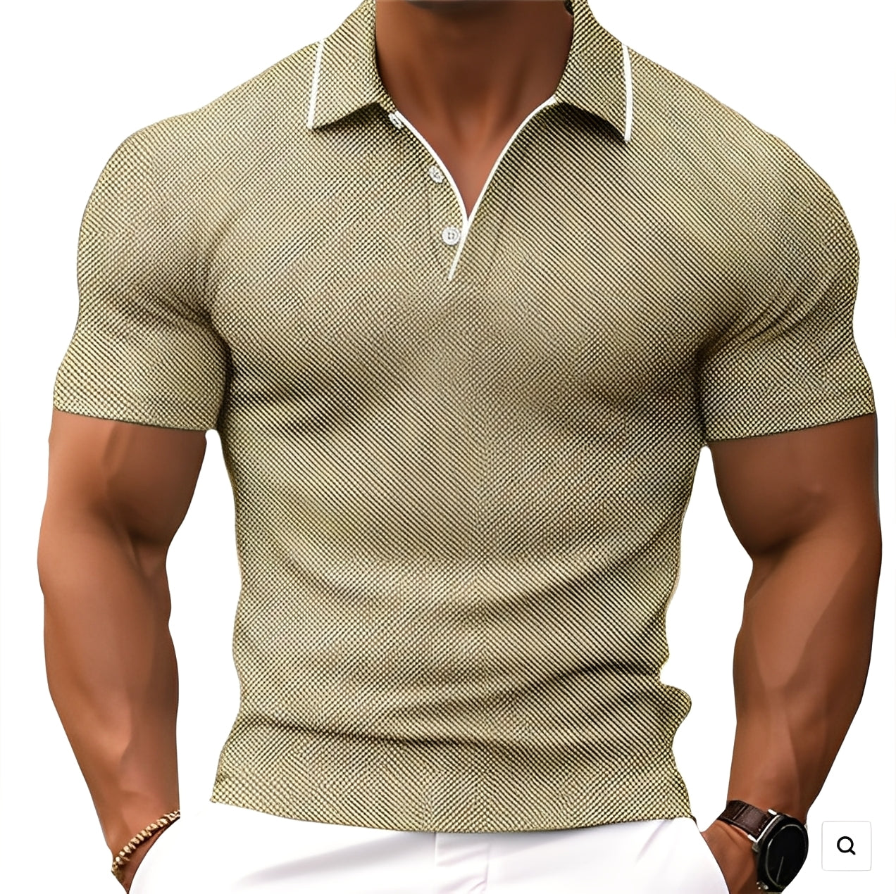 Florence - Polo homme relax avec boutons