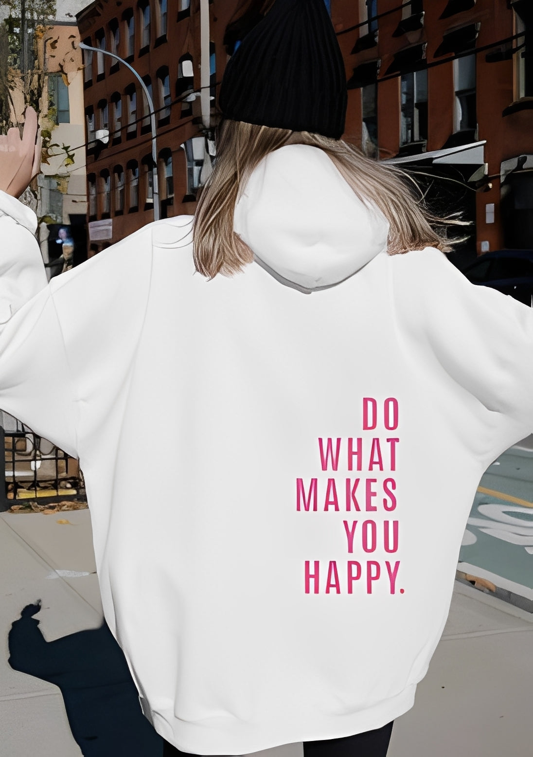 Adrienne - Sweat à capuche élégant avec inscription pour femmes