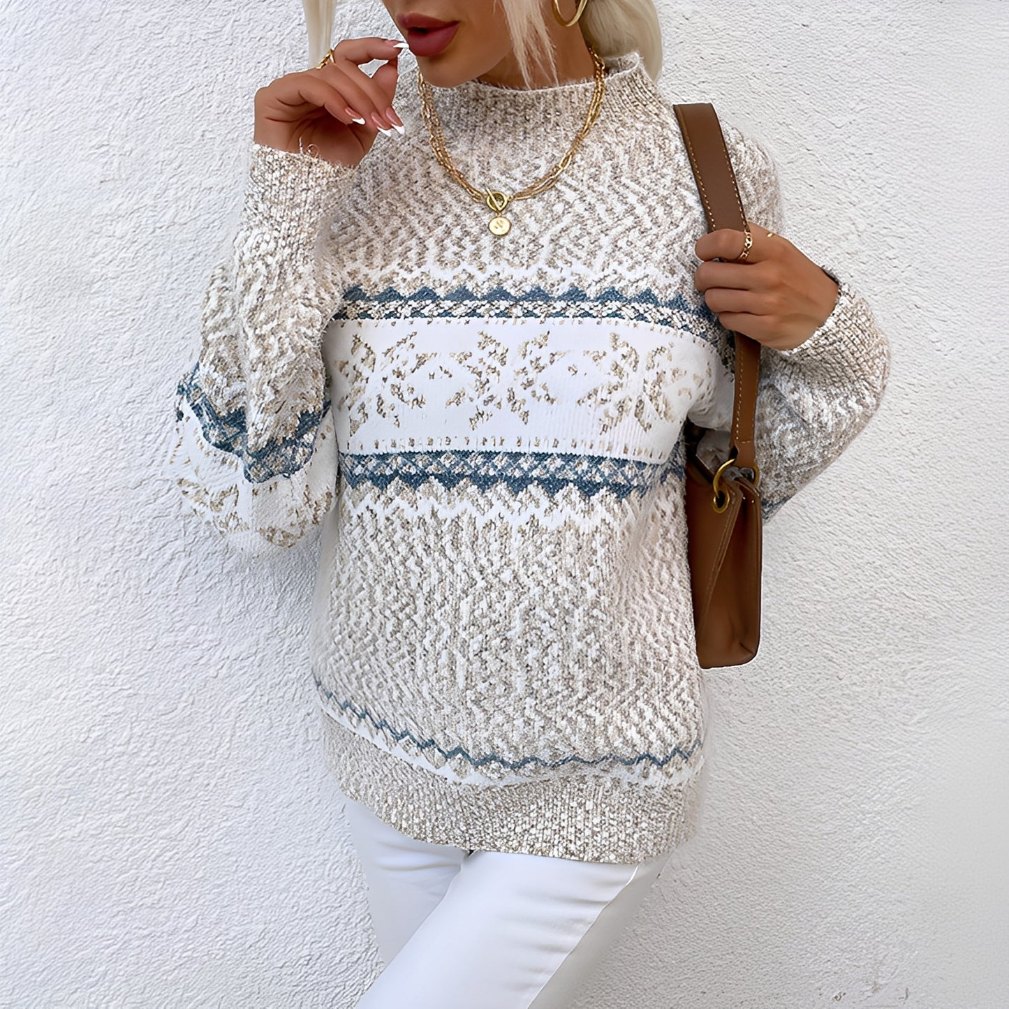 Joselyne - Winter wool sweater for women