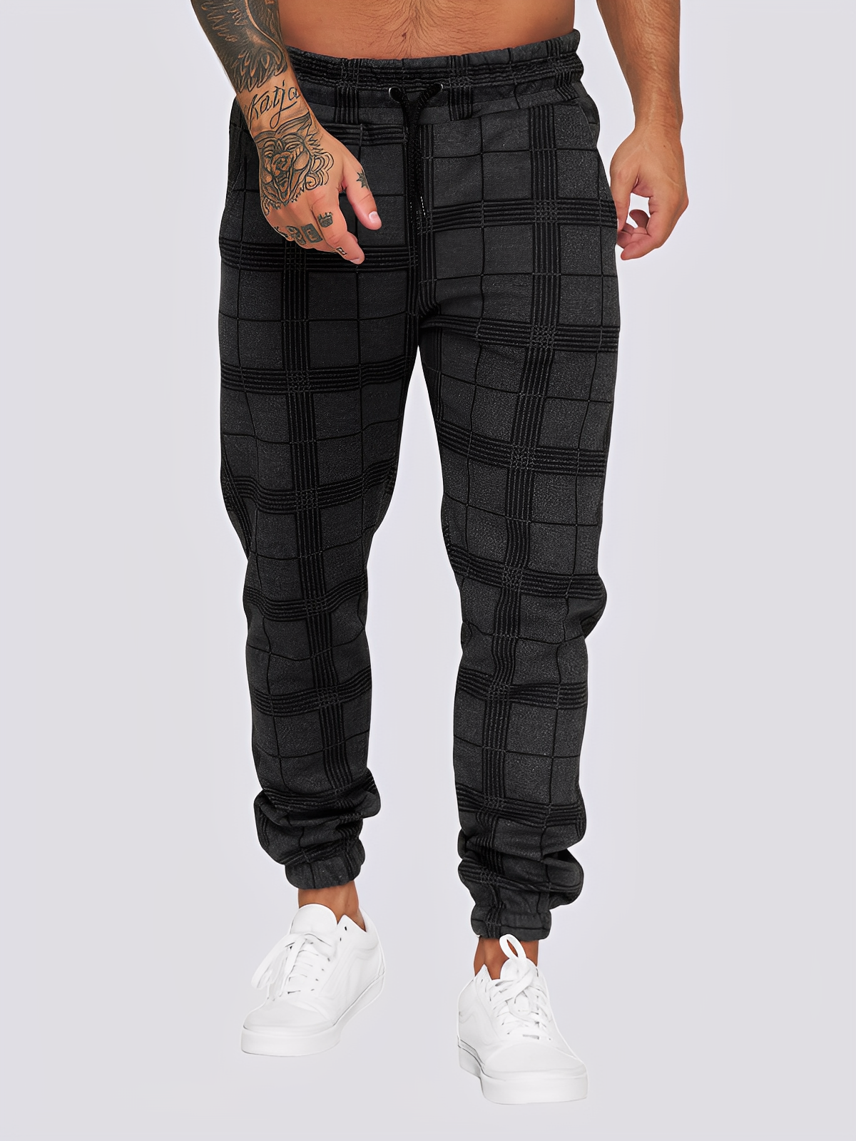 Jaeden - Pantalon chic à carreaux pour hommes