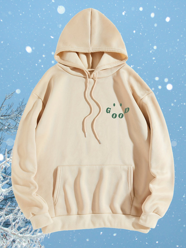 Good Day! – Sweat à capuche en coton avec déclaration