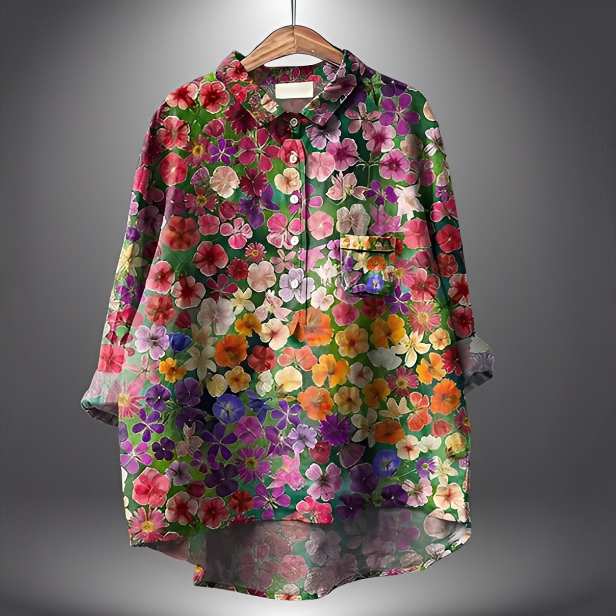 Garance - Klassische Bluse mit langen Ärmeln für Damen