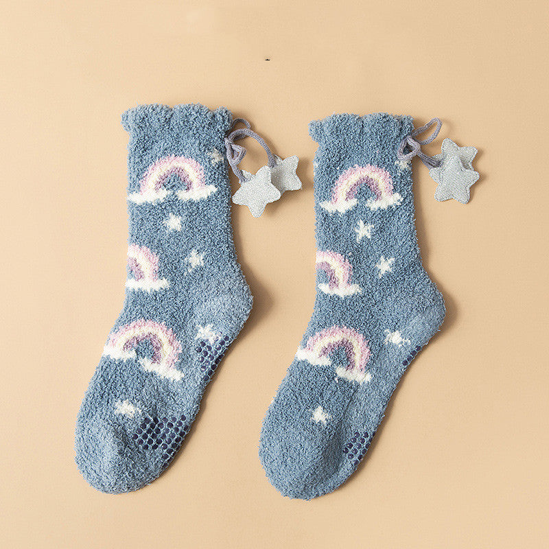 Ramona - Chaussettes d'hiver épaisses en polaire élégantes pour femmes