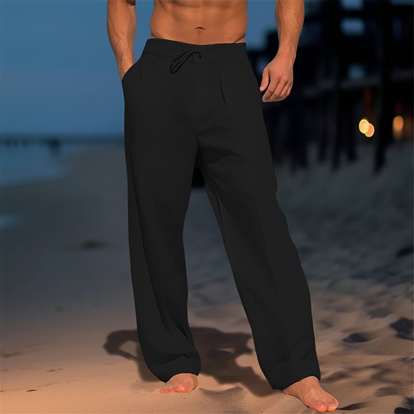 Austin - Pantalon agréable, coupe large pour hommes