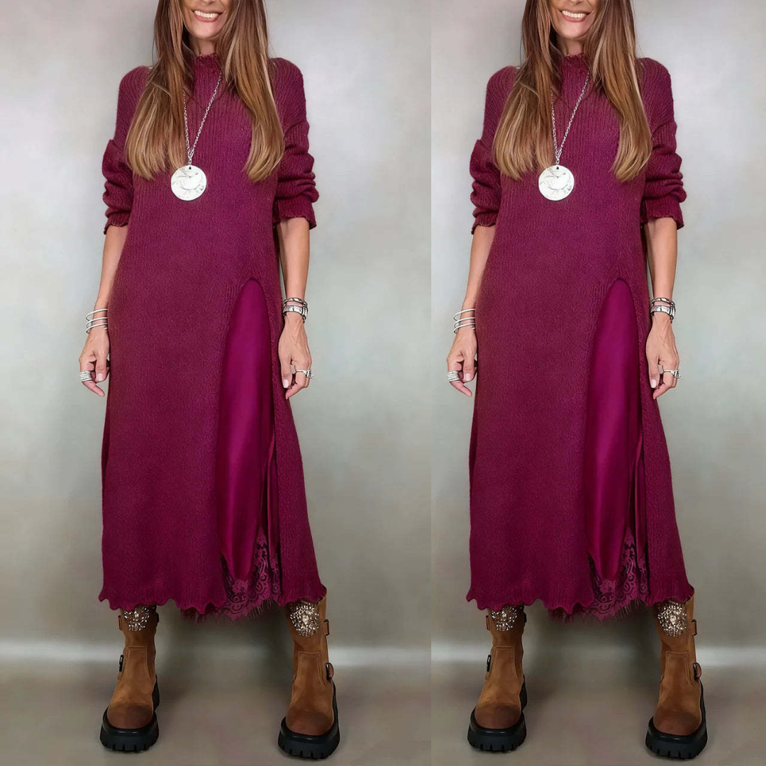 Fanny - Elegant sweater and dress set for women