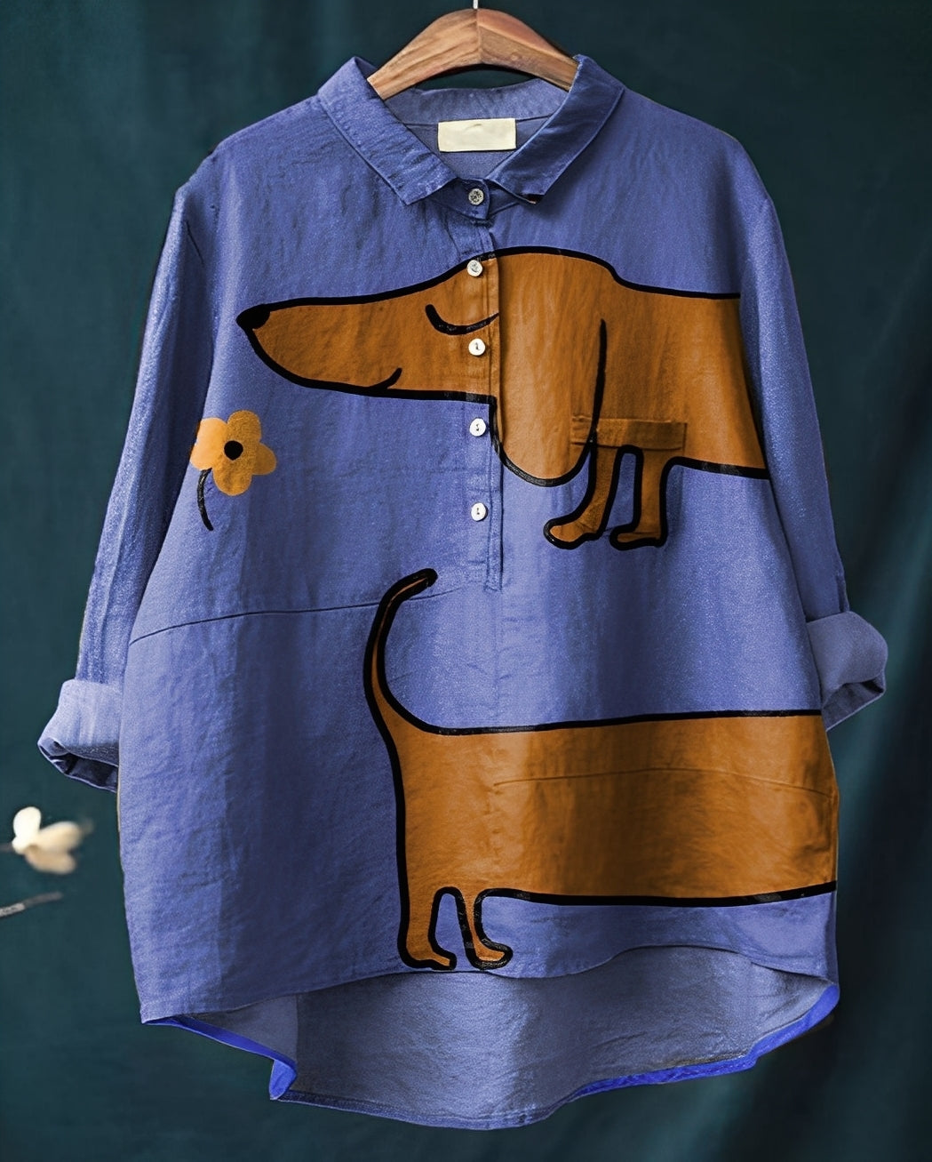 Eyden - Künstlerische Damenbluse mit langen Ärmeln