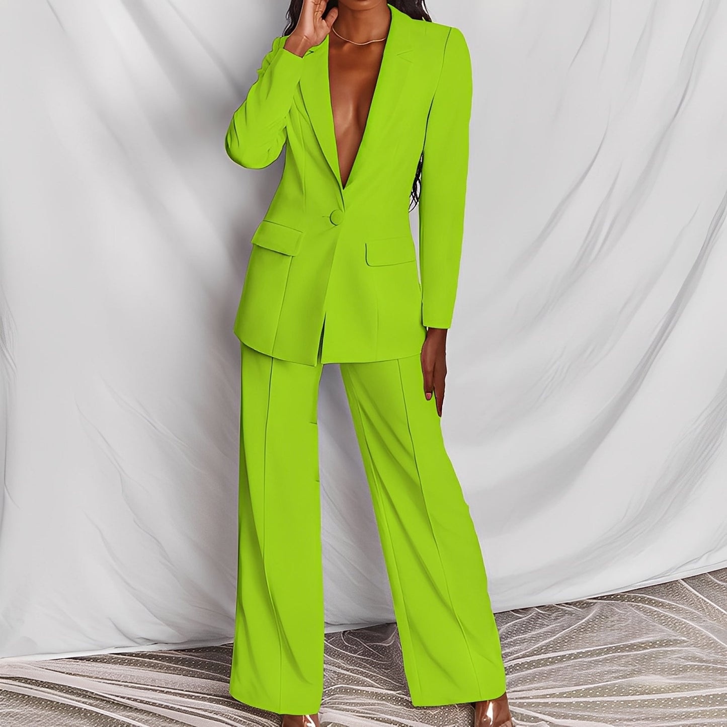 Darcey - Costume de blazer et pantalon chic et relax pour femmes
