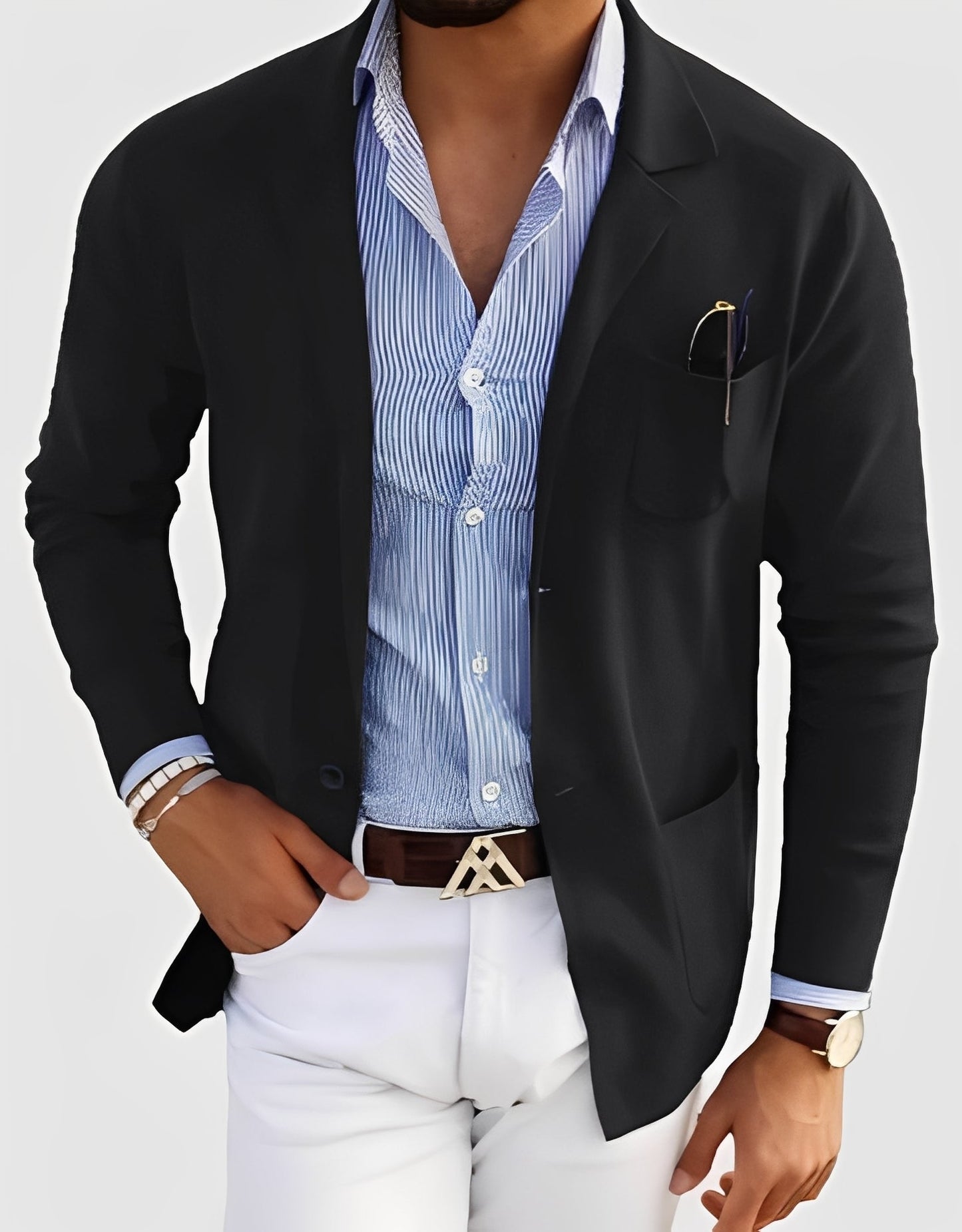 Giffard - Elegante Wolljacke mit doppelter Knopfreihe für Herren