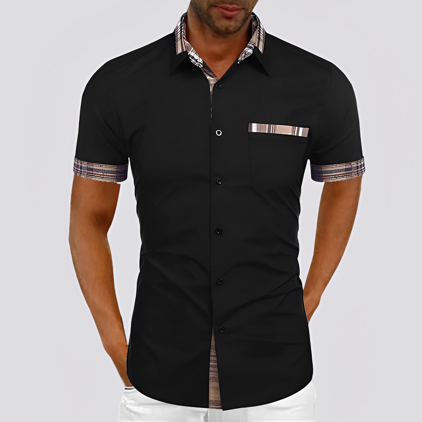 Matt - Elegantes Hemd mit kurzen Ärmeln für Herren