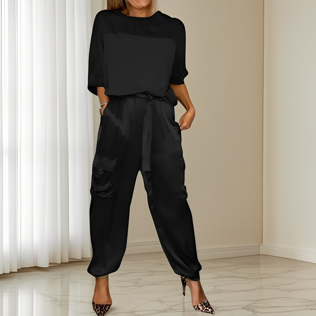 Cristel - Elegantes Oberteil und Hose für Damen im Set