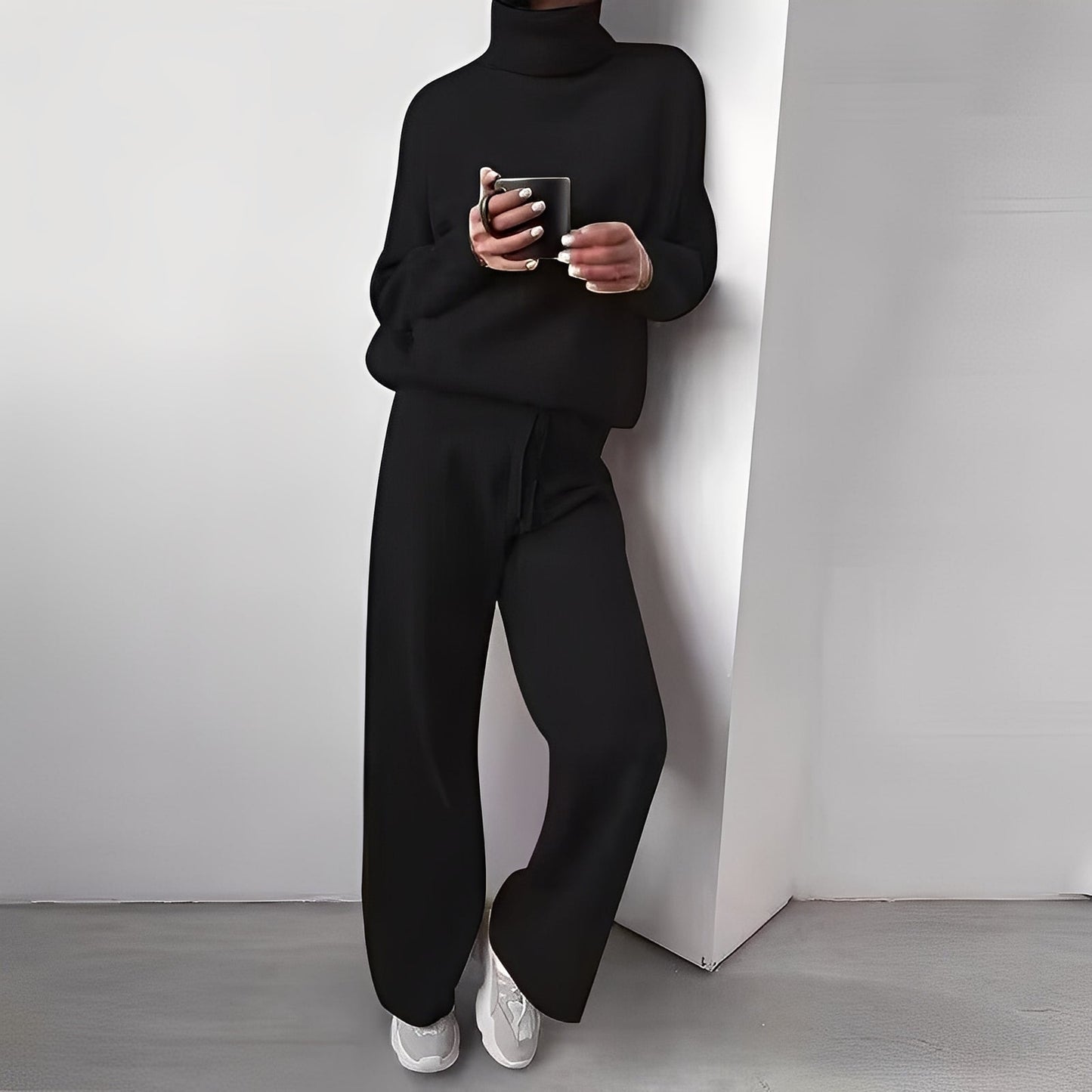 Kimberlee - Ensemble à col roulé simple pour femmes