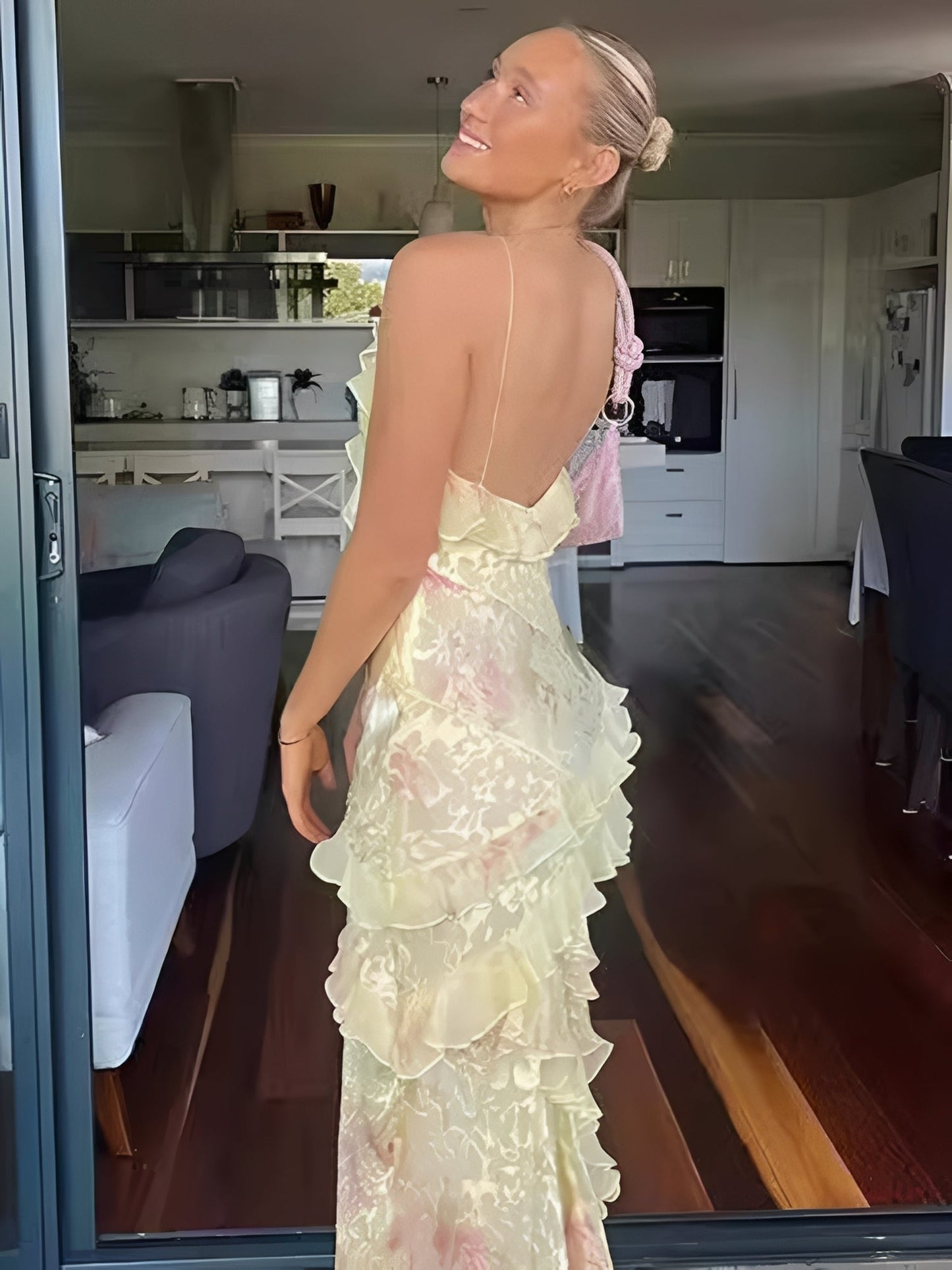 Angela - Robe longue élégante dos nu pour femmes