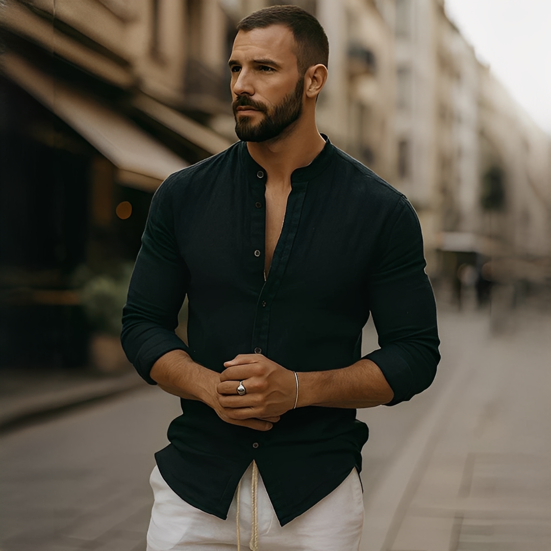 Findoco - Chemise homme confortable à manches longues