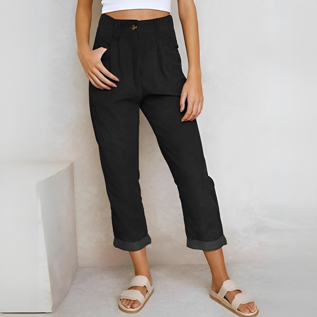 Kelra - Trendy corduroy trousers for women