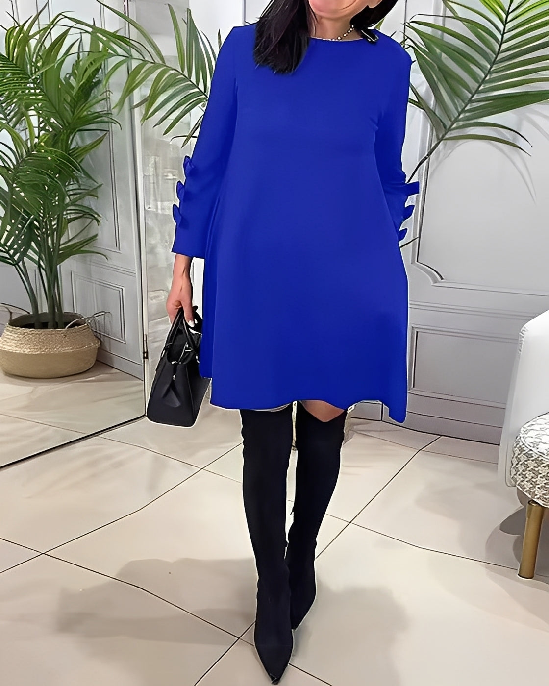 Elenora - Robe élégante à manches longues pour femmes