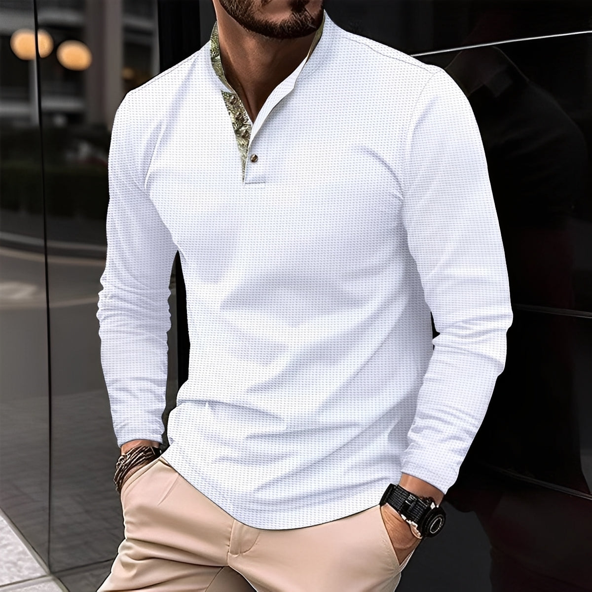 Chester - Polo homme actuel avec col rabattu