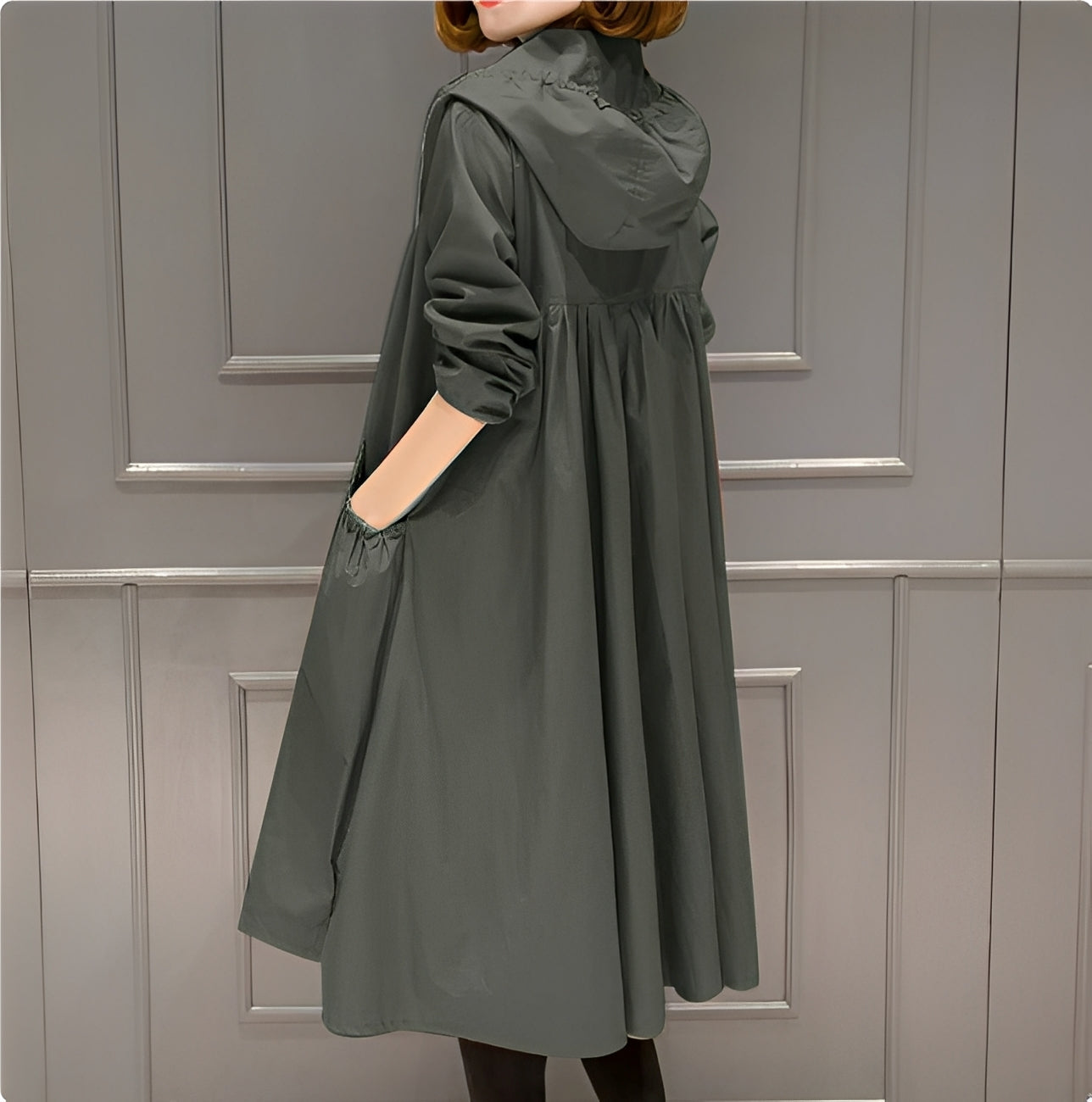 Margarette - Manteau imperméable stylé avec capuche pour femmes