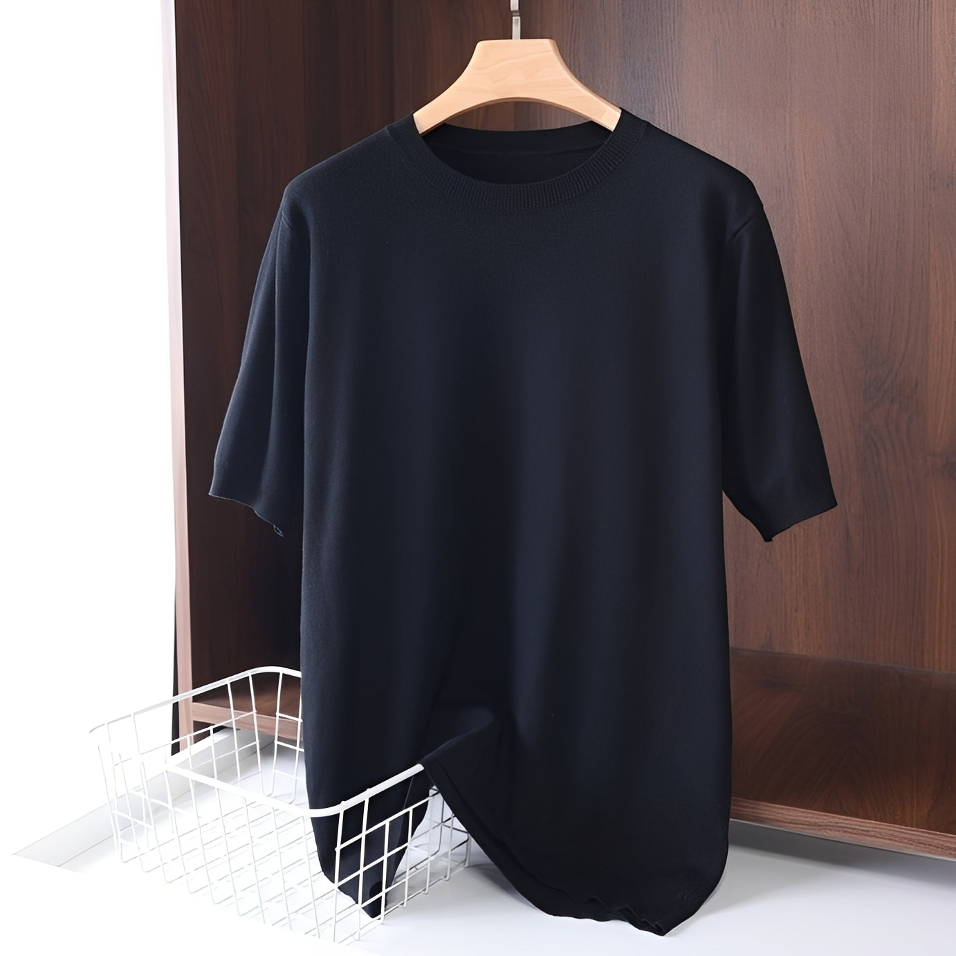 Nannie - Damen-T-Shirt mit rundem Ausschnitt, leger