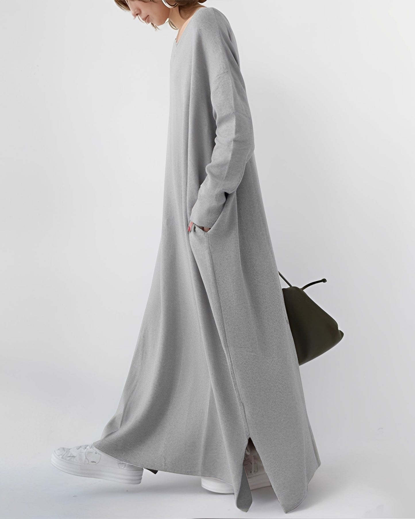 Eliana – Robe Longue à Manches Longues