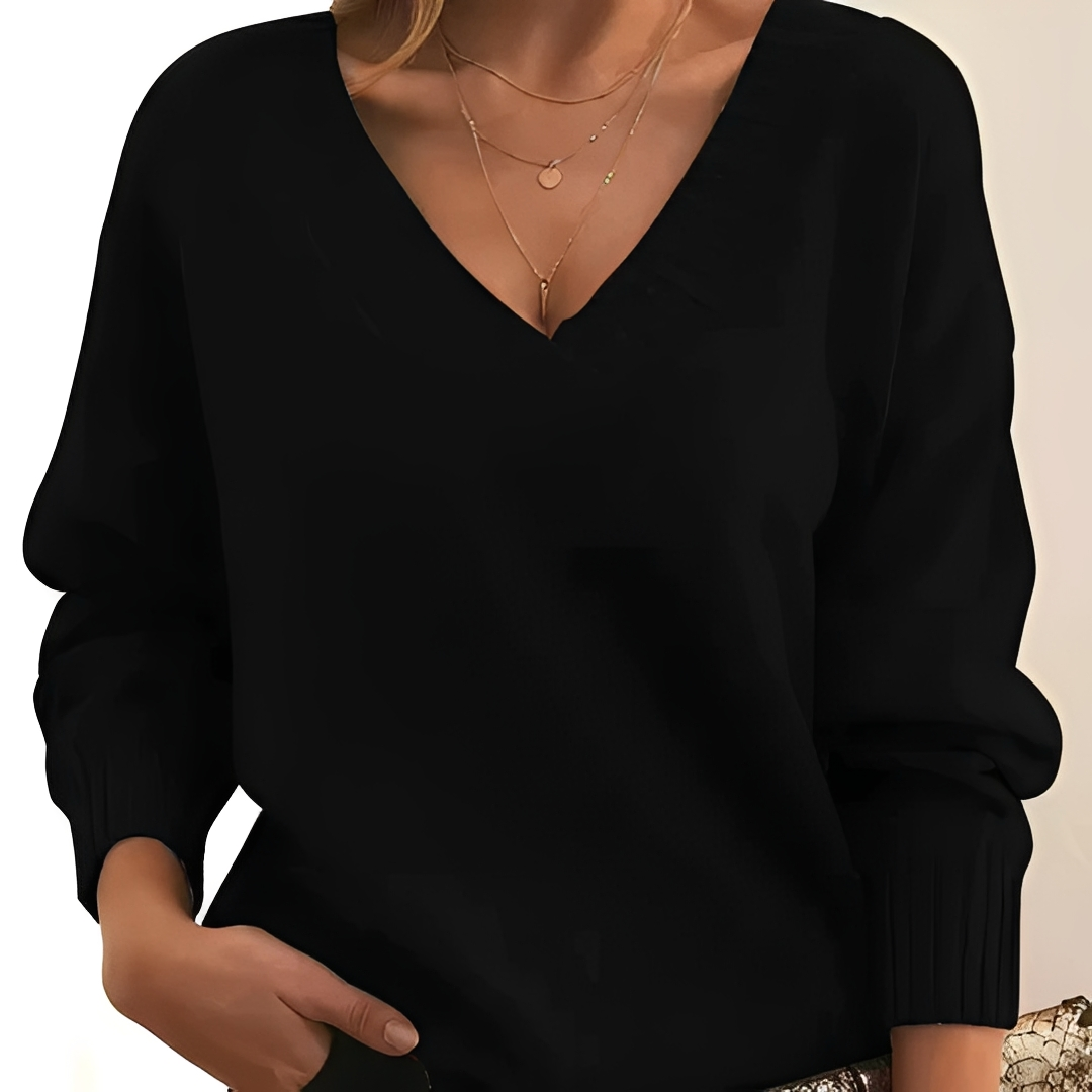 Freyia - Warm and comfortable V-neck sweater for women