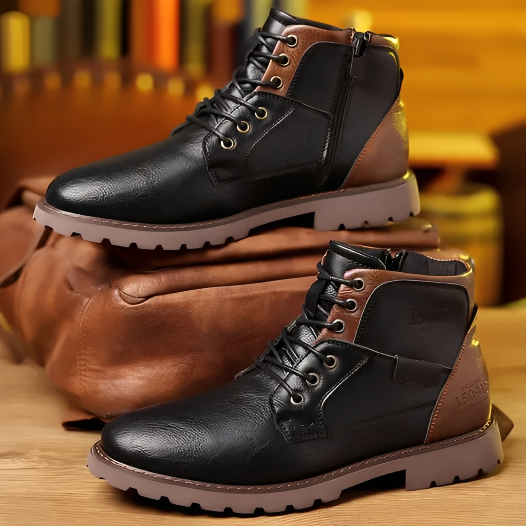 Dylam - Bottes en cuir décontractées pour hommes