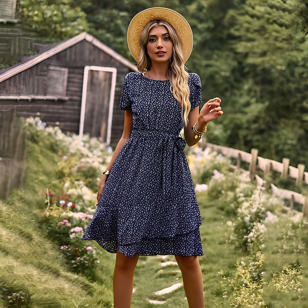 Aurellia - Robe fleurie confortable pour femmes