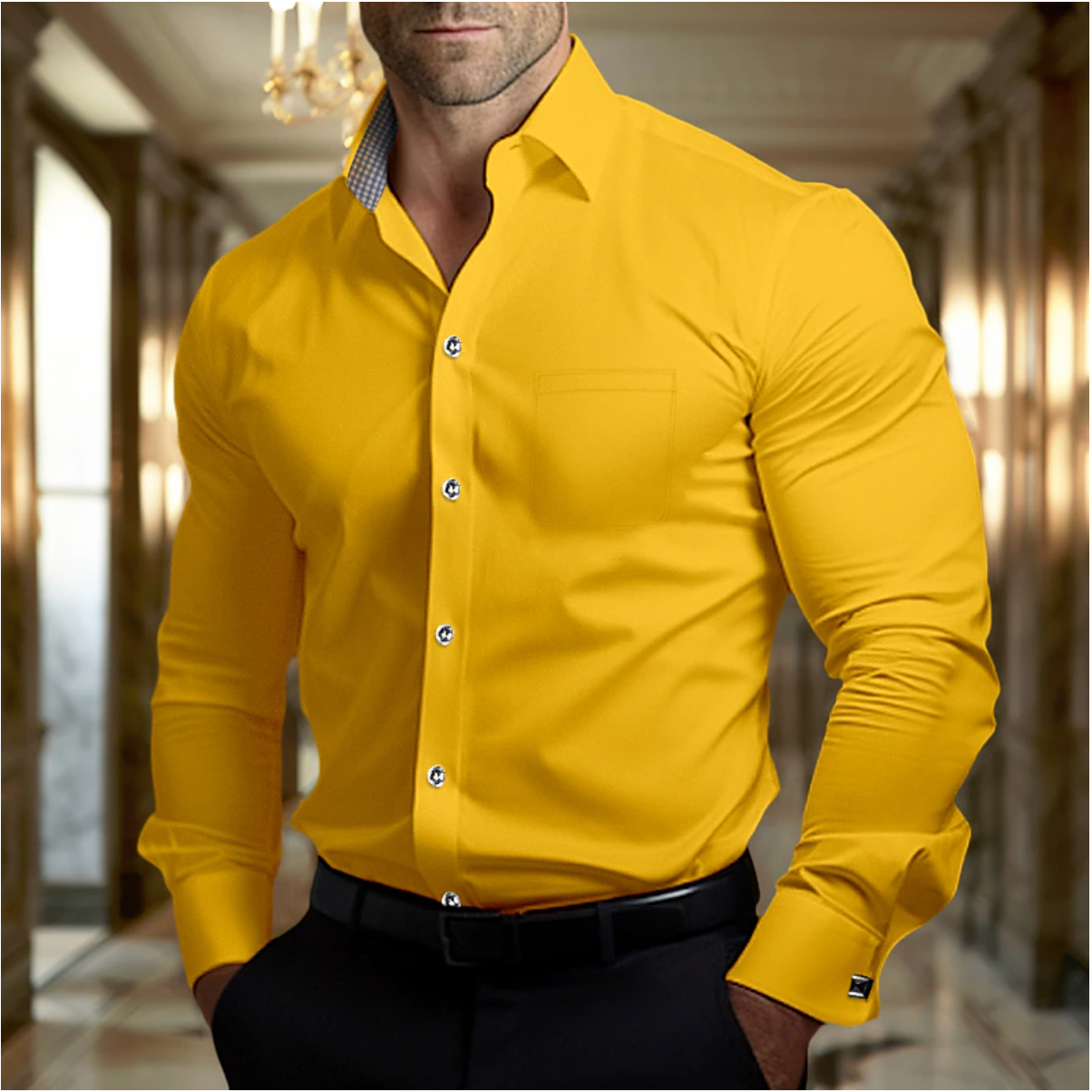 Olivier - Chemise Respirante en Coton pour Homme