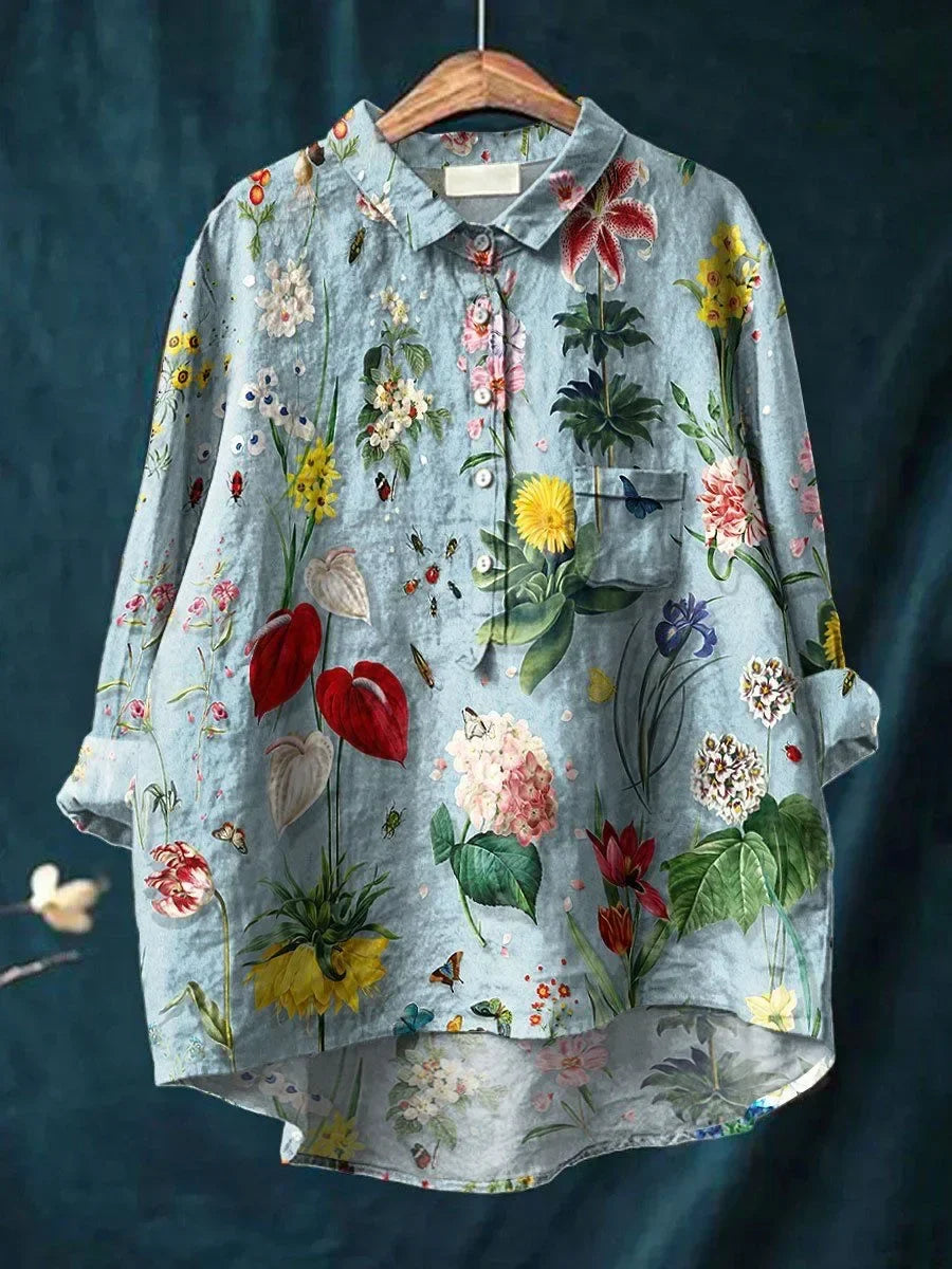 Vera - Blouse stylée avec coupe décontractée et motif fleuri