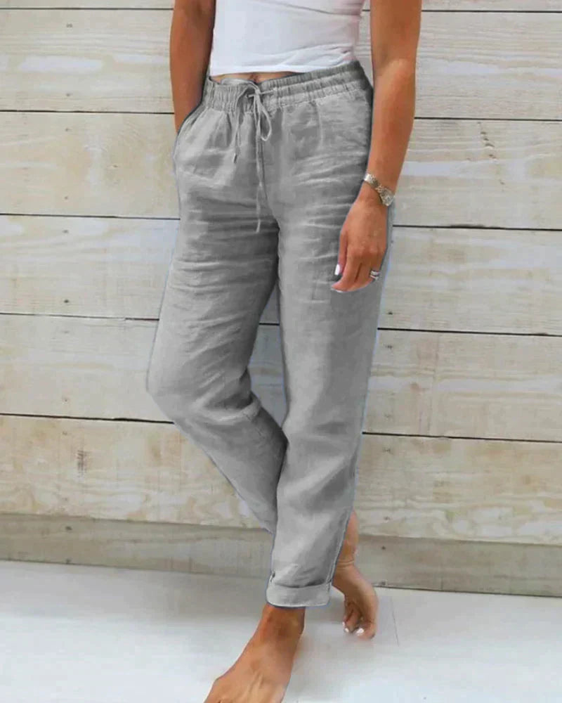 Stacy - Canvas Trousers for Women
