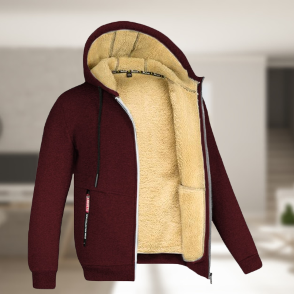 Andrew – Veste d’hiver à capuche polaire