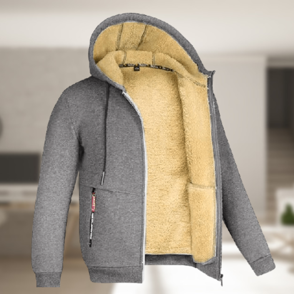 Andrew – Veste d’hiver à capuche polaire
