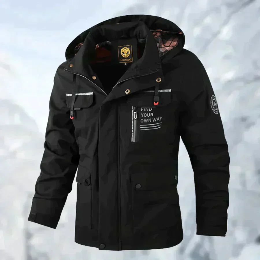Luke – Veste Imperméable en Titane