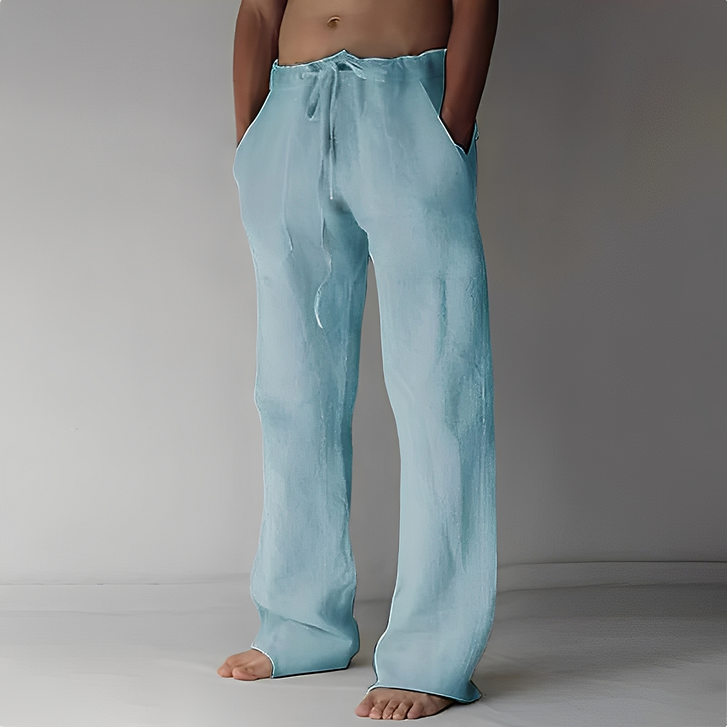 Arthur – Pantalon Baggy en Lin pour Homme