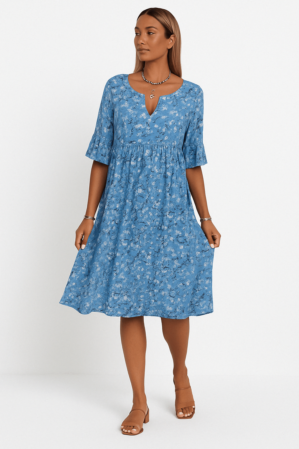 Annalena – Robe fleurie en style féminin