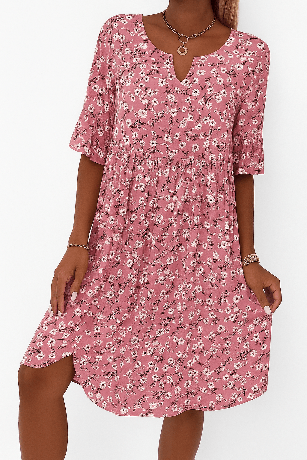 Annalena – Robe fleurie en style féminin