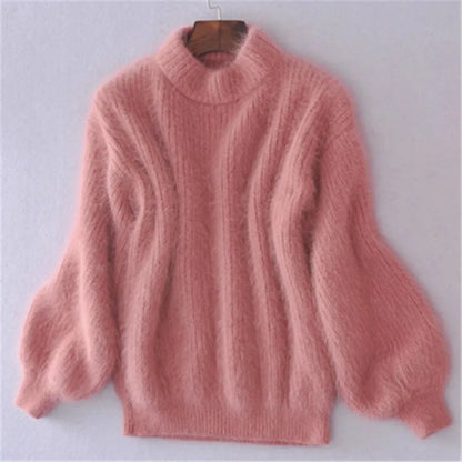 Brenda – Pull vintage en style angora