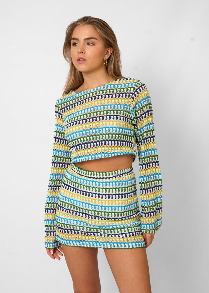 Giada – Ensemble Crop Top et Minijupe